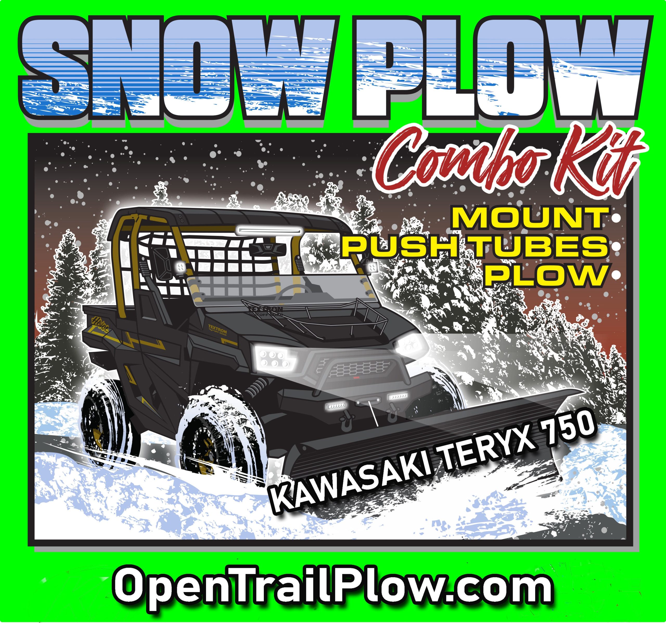 KFI UTV Plow Mount Kit for Kawasaki Teryx